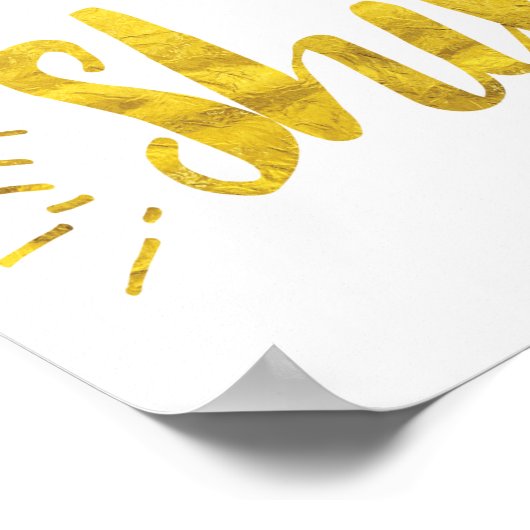 Laat je lichte kunst afdrukken poster (Hoek)