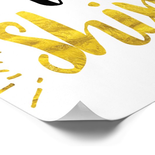 Laat je lichte kunst afdrukken poster (Hoek)