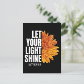 LAAT JE LICHTE SCHIJN LATEN ZIEN BRIEFKAART (Staand voorkant)