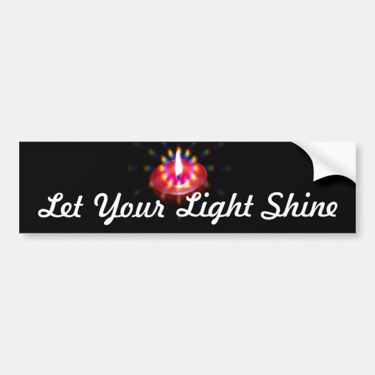 Laat je lichtgline-bumper sticker (Voorkant)