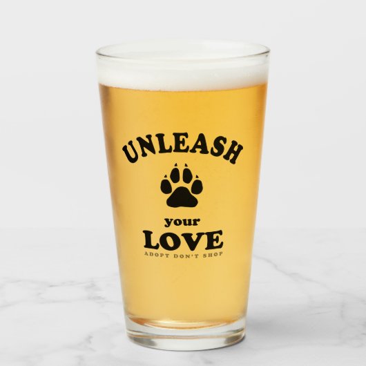 Laat je liefde los | Aanbestedingsofferte voor hon Glas (Voorkant gevuld)