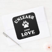 Laat je liefde los | Aanbestedingsofferte voor hon Vierkante Sticker (Envelop)