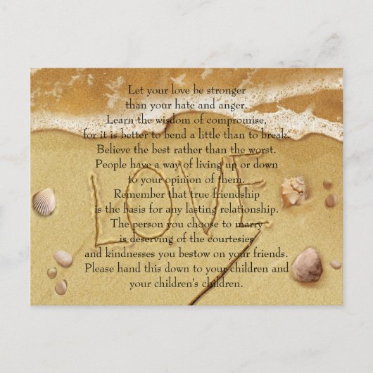 Laat je liefde sterker zijn briefkaart (Voorkant)