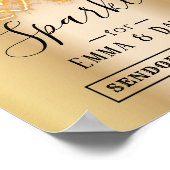 Laat je liefhebben als je een modern goud wilt kop poster (Hoek)