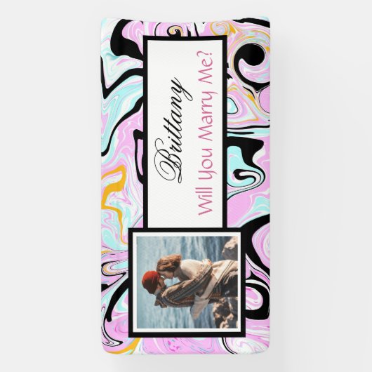 Laat je me de Banner van het Aangepaste naamvoorst (Verticaal)