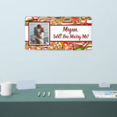 Laat je me een aangepast naamvoorstel zien spandoek (Beurs)