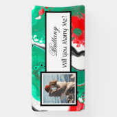 Laat je me een aangepast naamvoorstel zien spandoek (Verticaal)