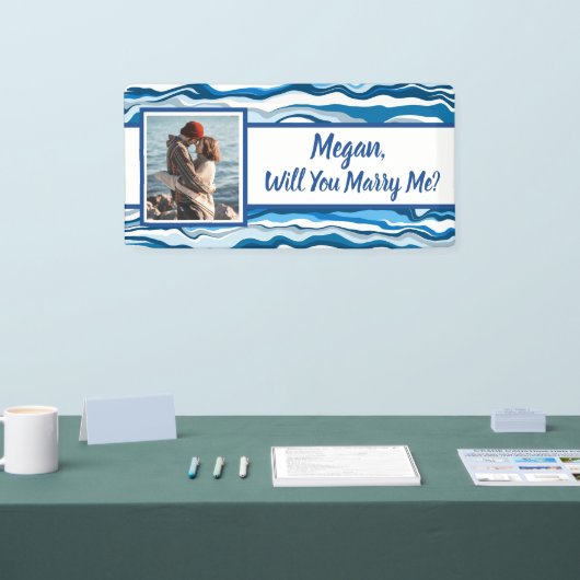 Laat je me een aangepast naamvoorstel zien spandoek (Beurs)