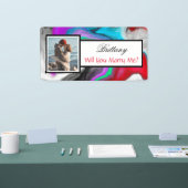 Laat je me een aangepast naamvoorstel zien spandoek (Beurs)