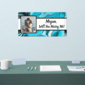 Laat je me een aangepast naamvoorstel zien spandoek (Beurs)