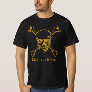 Laat je merkteken zien! Piraten schedel T-shirt