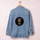 "Laat je moed stralen als een gouden leeuw." Denim Jacket (Hangar)