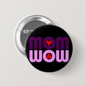 Laat je moeder met hart bedekken ronde button 5,7 cm (Voorkant /achterkant)