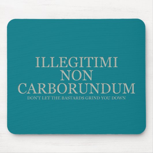 Laat je niet door de borsten klimmen - licht muismat (Voorkant)