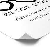 Laat je niet verblinden door onze liefde trouwbril poster (Hoek)