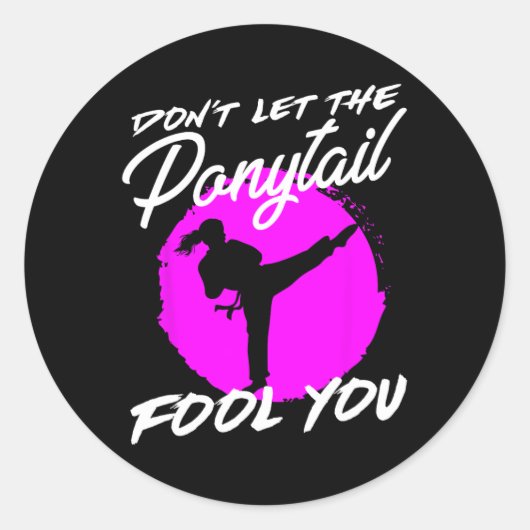 Laat je niet voor de gek houden door de paardensta ronde sticker (Voorkant)