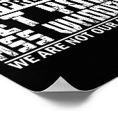 Laat je President je gegil niet krijgen Poster (Hoek)