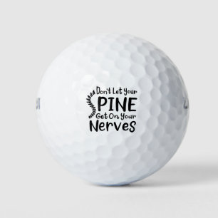 Laat je ruggengraat niet op de zenuwschoenen staan golfballen