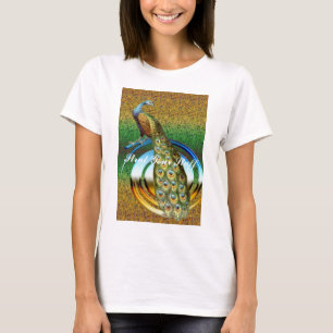 Laat je schoonheid zien Pauw Kleuren Vrouwen Kunst T-shirt