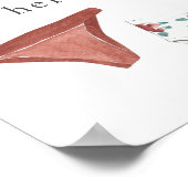 Laat je slipje hier lingerie douche bord poster (Hoek)