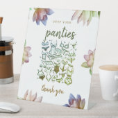 Laat je slipje hier vallen  reclamebord met voetstuk (Insitu)