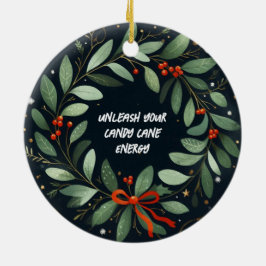 Laat je snoepriet energie kerst ornament los