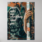 Laat je spijkers je persoonlijkheid weerspiegelen, poster (Voorkant)