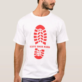 Laat je sporen achter - Vintage wandelaarsspooravo T-shirt