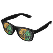 Laat je sporen na retro zonnebril (Gekanteld)