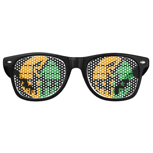 Laat je sporen na retro zonnebril (Voorkant)