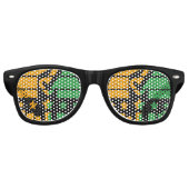 Laat je sporen na retro zonnebril (Voorkant)