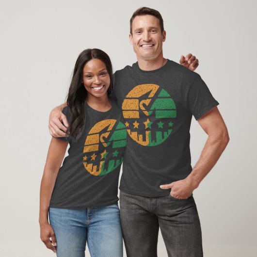 Laat je sporen na t-shirt (Unisex)