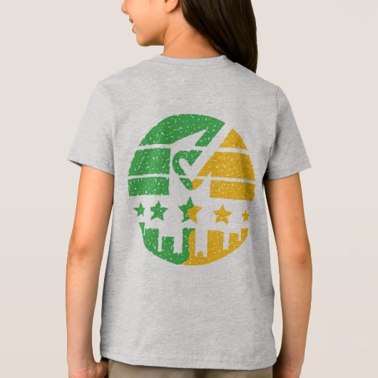 Laat je sporen na Tri-Blend shirt (Achterkant)