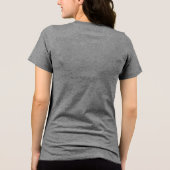 Laat je sporen na Tri-Blend shirt (Achterkant)