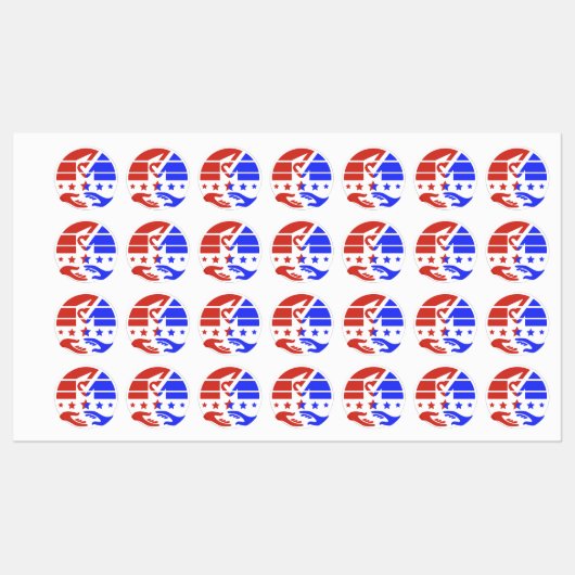 Laat je stem tellen labels (Vel)