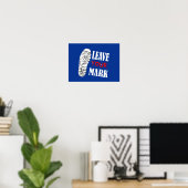 Laat je stempel Funky A3 Poster (Thuiskantoor)
