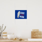 Laat je stempel Funky A3 Poster (Keuken)
