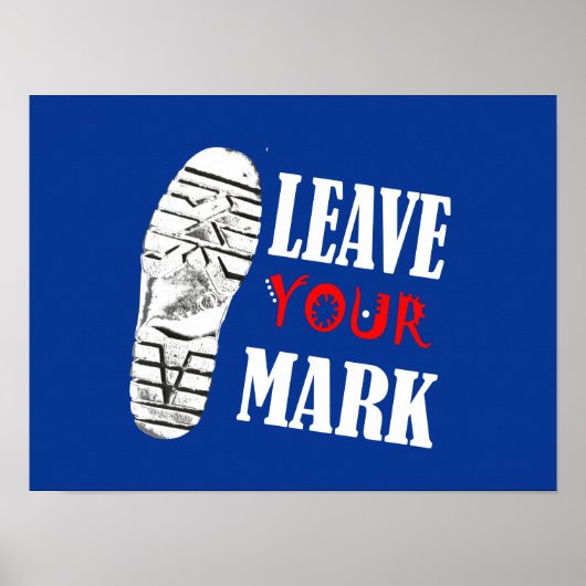 Laat je stempel Funky A3 Poster (Voorkant)