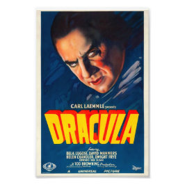 Laat je tanden zakken Dracula's klassieke rillinge Foto Afdruk