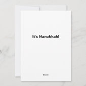 Laat je uitzetten met Hanukkah Card Feestdagenkaart (Achterkant)