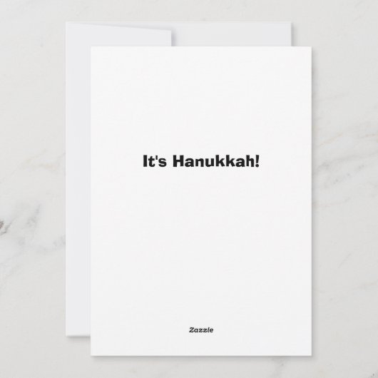 Laat je uitzetten met Hanukkah Card Feestdagenkaart (Achterkant)