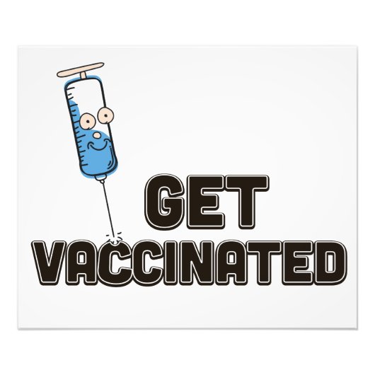 Laat je vaccineren foto afdruk (Voorkant)