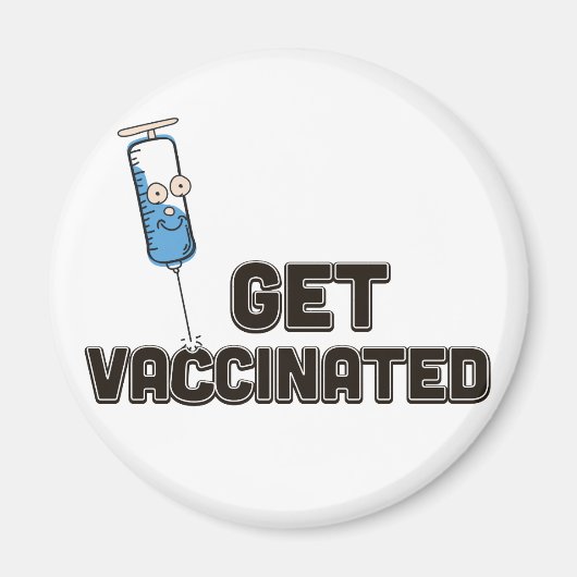 Laat je vaccineren magneet (Voorkant)