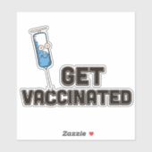 Laat je vaccineren sticker (Vel)