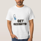Laat je vaccineren t-shirt (Voorkant)