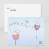 Laat je verjaardag niet van je muizen weg briefkaart (Voorkant / Achterkant)
