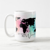 Laat je voeten dwalen koffiemok (Links)