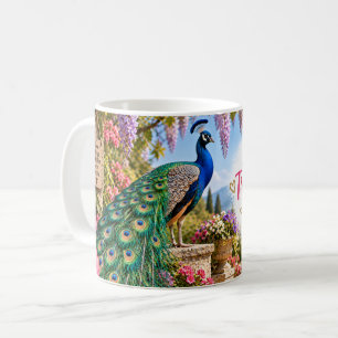 Laat je ware kleuren schijnen Pauw Koffiemok