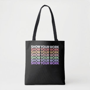 Laat je Werk zien Schattige Grappige Wiskundeleraa Tote Bag