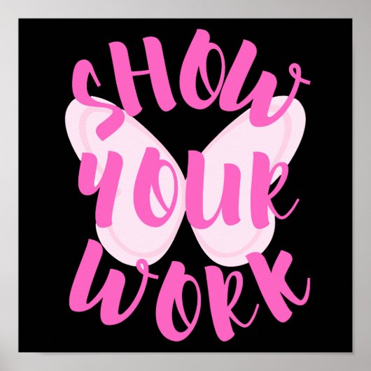 Laat je werk zien vlinder poster (Voorkant)